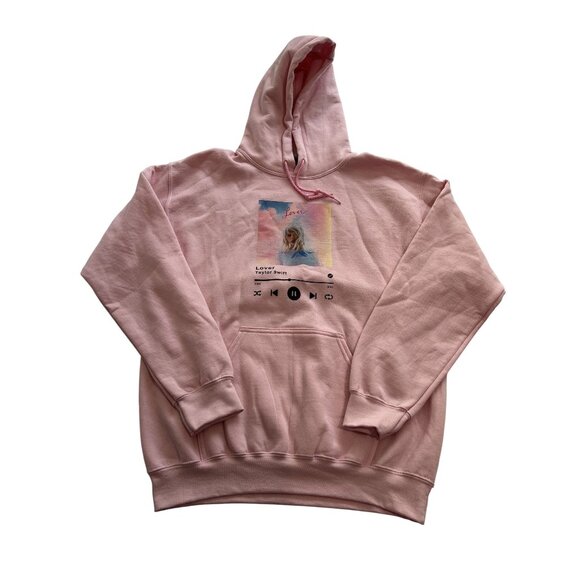 Taylor Swift Lover Hoodie in Pink - Picture 1 of 3